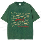 Unisex Be The Change Printed Washed Tee