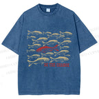 Unisex Be The Change Printed Washed Tee