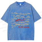 Unisex Be The Change Printed Washed Tee