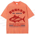 Unisex Tsukiji Outer Market Printed Washed Tee