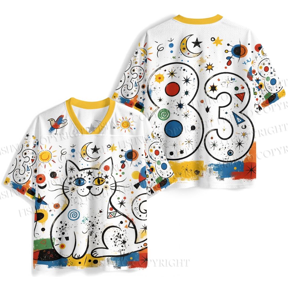 Joan Miró Style Cat Jersey Shirts