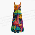 Yayoi Kusama Multicolor Mushroom Maxi Dresses
