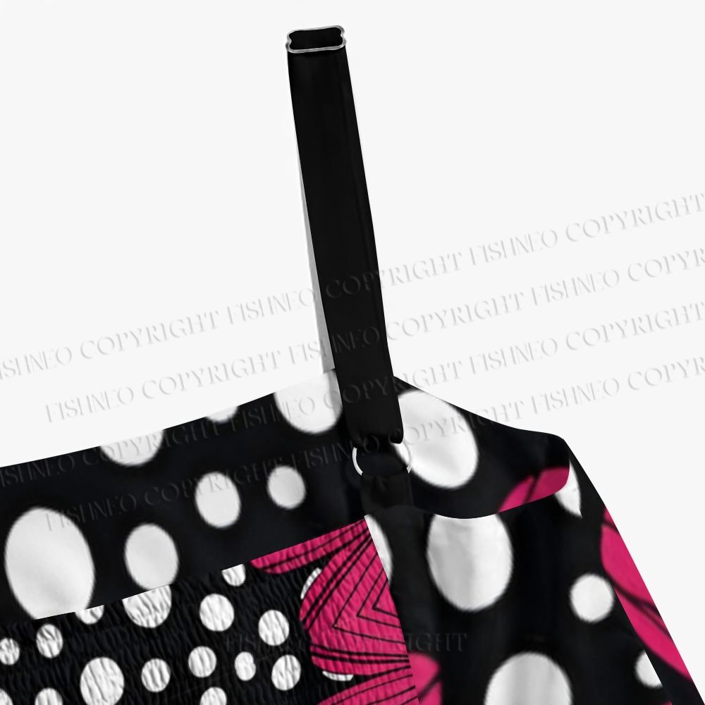 Yayoi Kusama Giant Pink Flowers Maxi Dresses