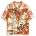 Vintage Bird in Maple Leaves Jersey Shirts