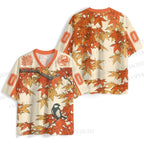 Vintage Bird in Maple Leaves Jersey Shirts