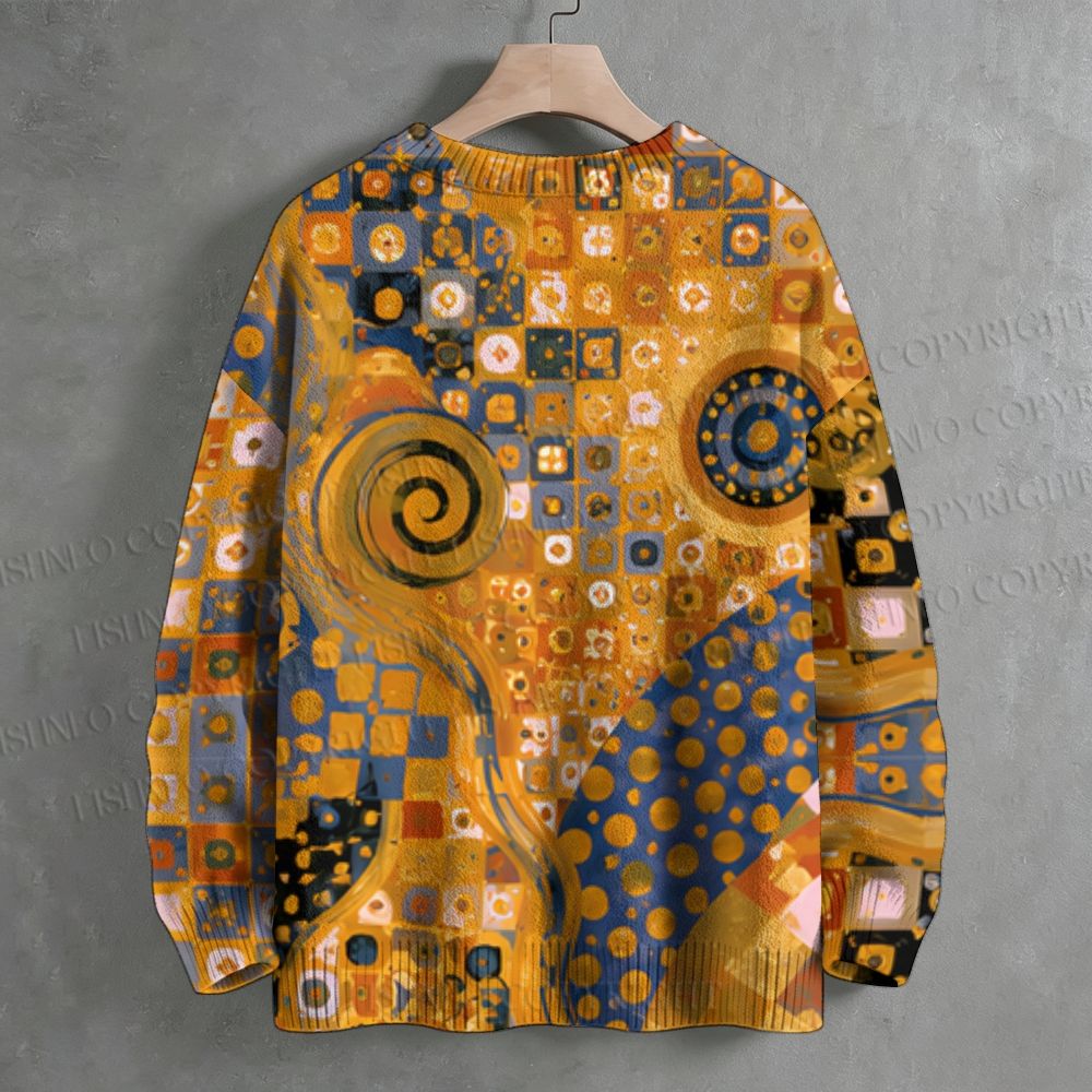 Klimt Art Crew Neck Sweater