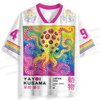 Yayoi Kusama Rainbow-colored Octopus Jersey Shirts
