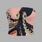 Octopus Tight Casual Camisole Tops & Elasticated Trousers Two-Piece Set