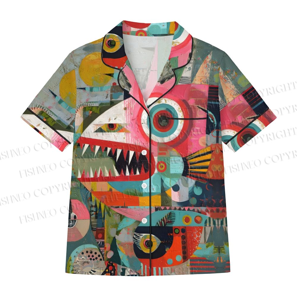 Abstract Geometric Fish Pajama sets