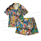 Jean-Michel Basquiat Style Doodle Pajama sets