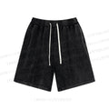 Unisex Solid Color Washed Shorts