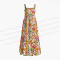 Halloween Floral Ghost Printed Maxi Dresses