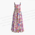 Halloween Floral Ghost Printed Maxi Dresses