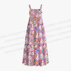 Halloween Floral Ghost Printed Maxi Dresses