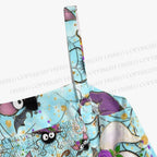 Halloween Spiders Bats Printed Maxi Dresses
