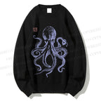 Unisex Octopus Printed Sweatshirt