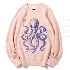 Unisex Octopus Printed Sweatshirt