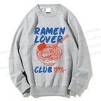 Unisex Ramen Lover Club Printed Sweatshirt