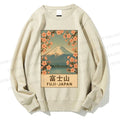 Unisex Fuji Mountain Printed Sweatshirt