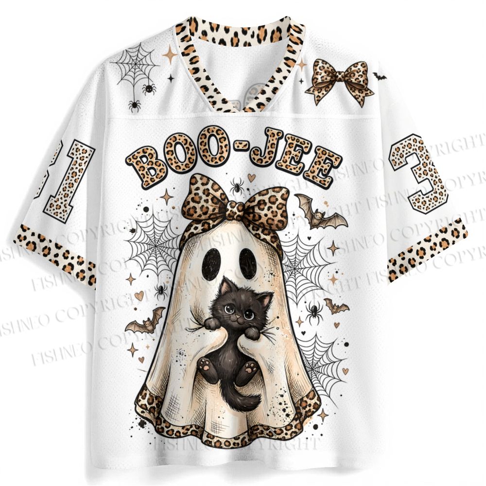 BOO-JEE Leopard Printed Jersey Shirts