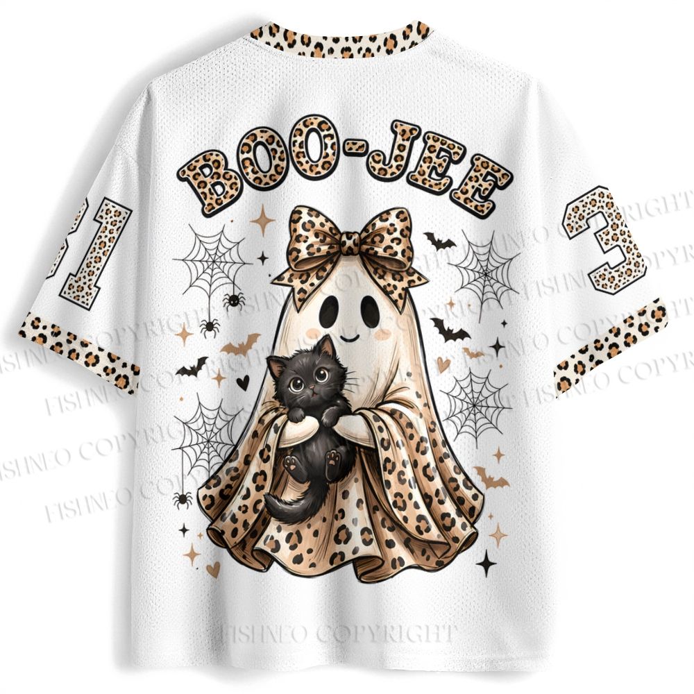 BOO-JEE Leopard Printed Jersey Shirts