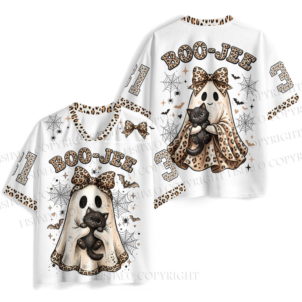 BOO-JEE Leopard Printed Jersey Shirts
