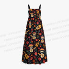 Halloween Hawaii Skull Maxi Dresses
