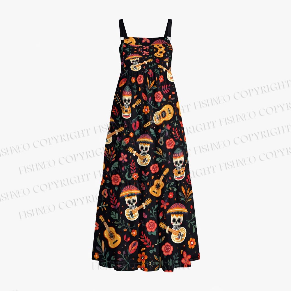 Halloween Hawaii Skull Maxi Dresses