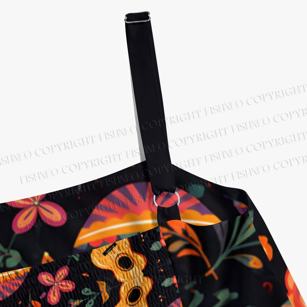 Halloween Hawaii Skull Maxi Dresses