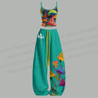 Yayoi Kusama Multicolor Mushroom Top & Elasticated Trousers Two-Piece Set