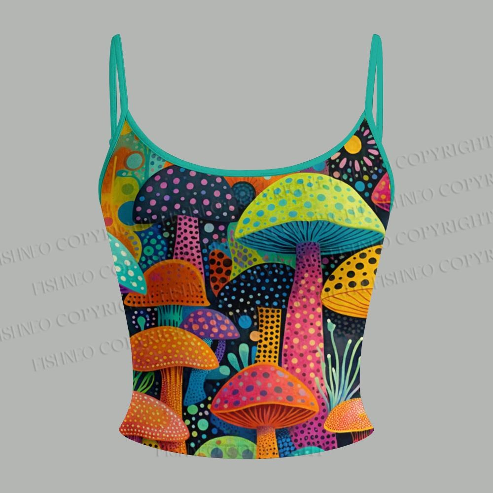 Yayoi Kusama Multicolor Mushroom Top & Elasticated Trousers Two-Piece Set