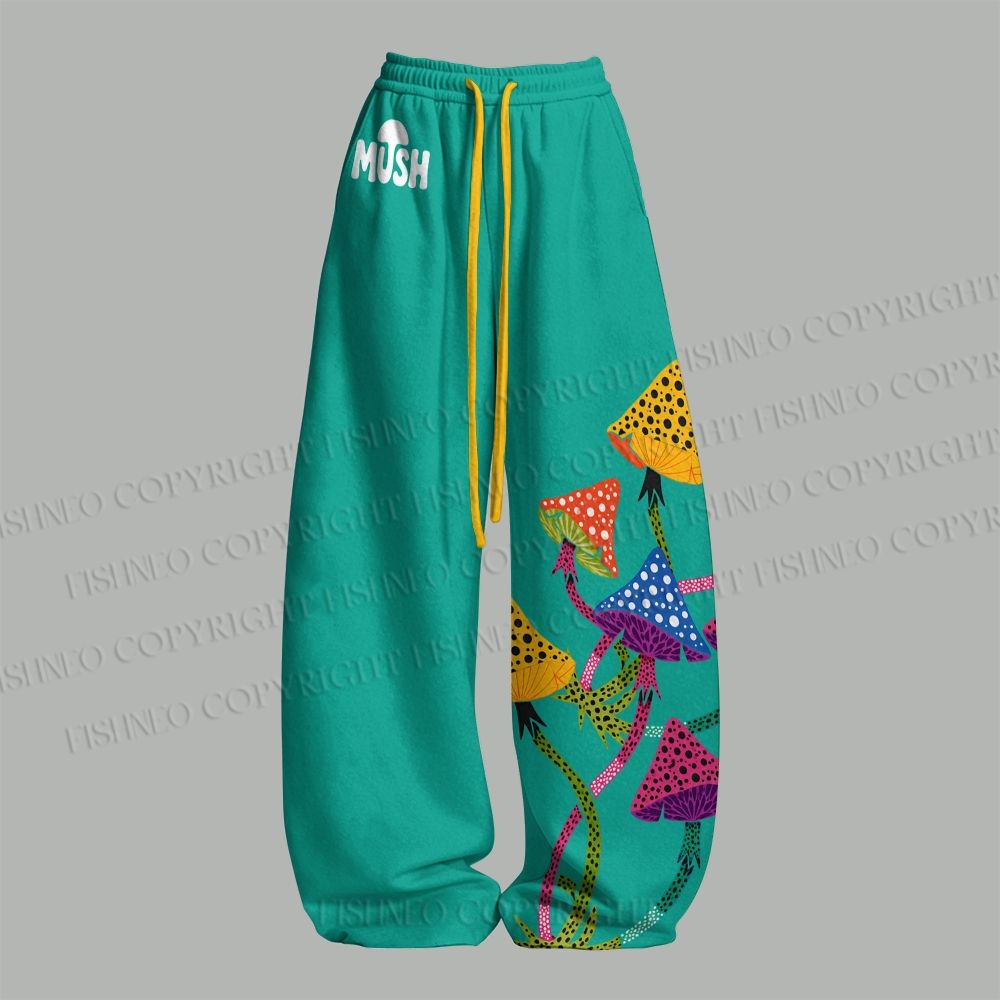 Yayoi Kusama Multicolor Mushroom Top & Elasticated Trousers Two-Piece Set