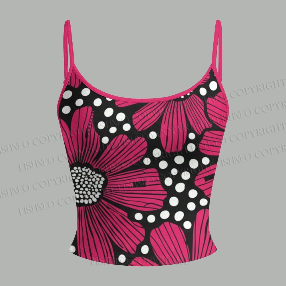 Yayoi Kusama Giant Pink Flowers Top & Elasticated Trousers Two-Piece Set