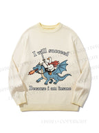Unisex Silly Goose Will Succeed Because I am Insane Gradient Casual sweater