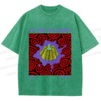 Unisex Yayoi Kusama Pumpkin Printed Washed Tee
