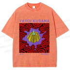 Unisex Yayoi Kusama Pumpkin Printed Washed Tee