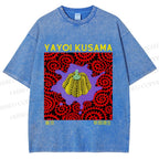 Unisex Yayoi Kusama Pumpkin Printed Washed Tee
