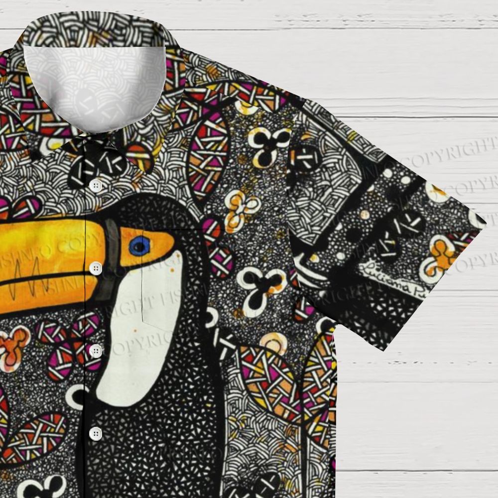 Toucan Tribal Dot Art  Hawaiian Shirt