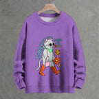 Stressed But Doing My Best Cool Cat Crew Neck Sweater