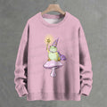 Wizard Frog On Magic Mushroom Crew Neck Sweater