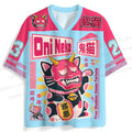 Oni Neko Printed Jersey Shirts
