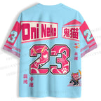 Oni Neko Printed Jersey Shirts