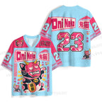 Oni Neko Printed Jersey Shirts
