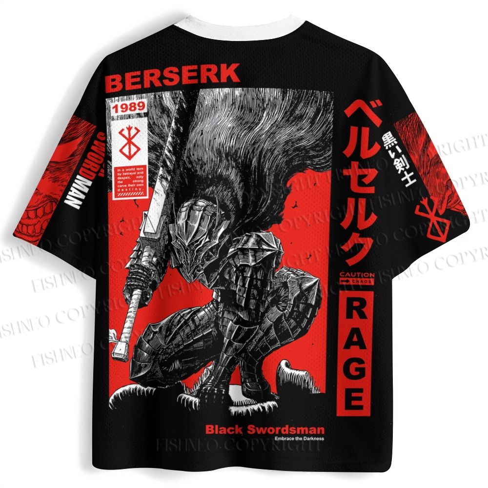 Berserk Guts Printed Jersey Shirts