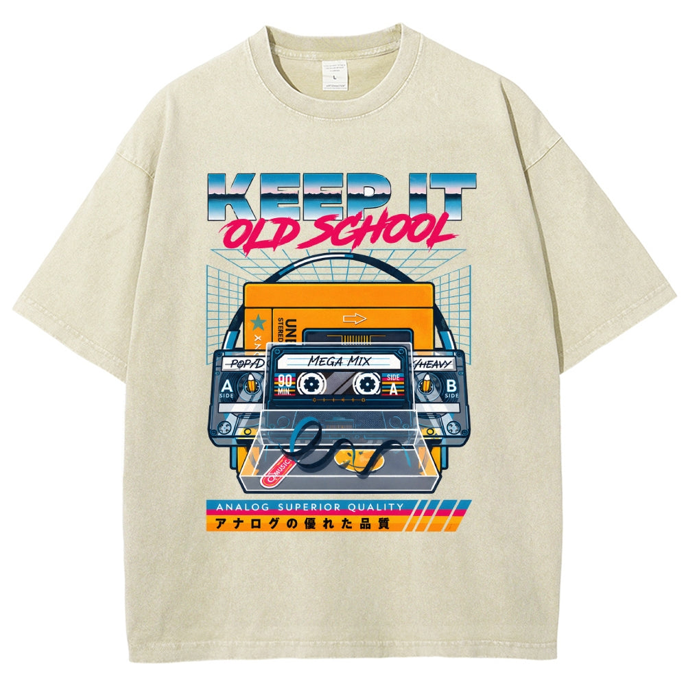 Keep it Old School Vintage Washed T-shirt