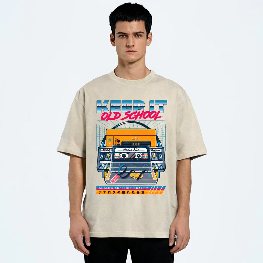 Keep it Old School Vintage Washed T-shirt