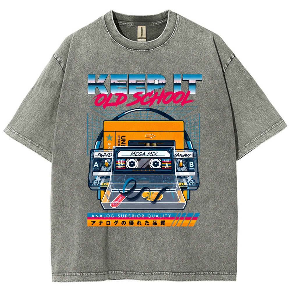Keep it Old School Vintage Washed T-shirt
