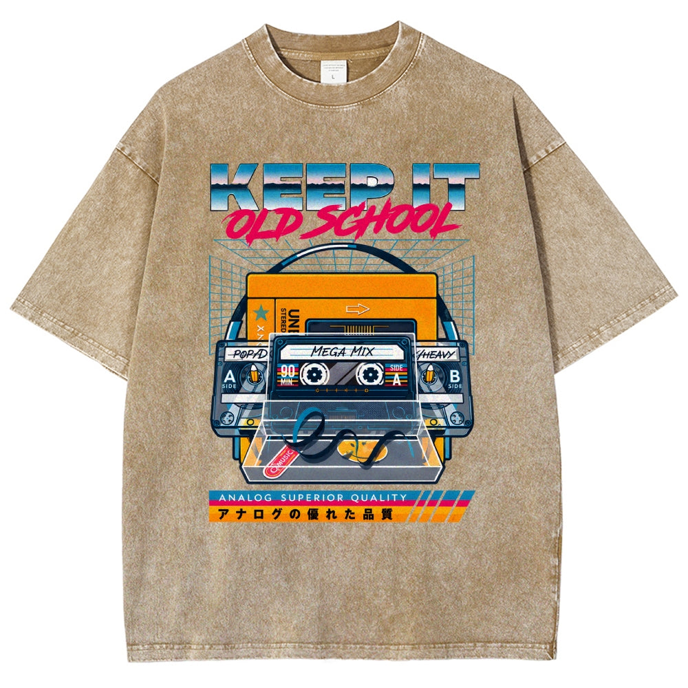 Keep it Old School Vintage Washed T-shirt