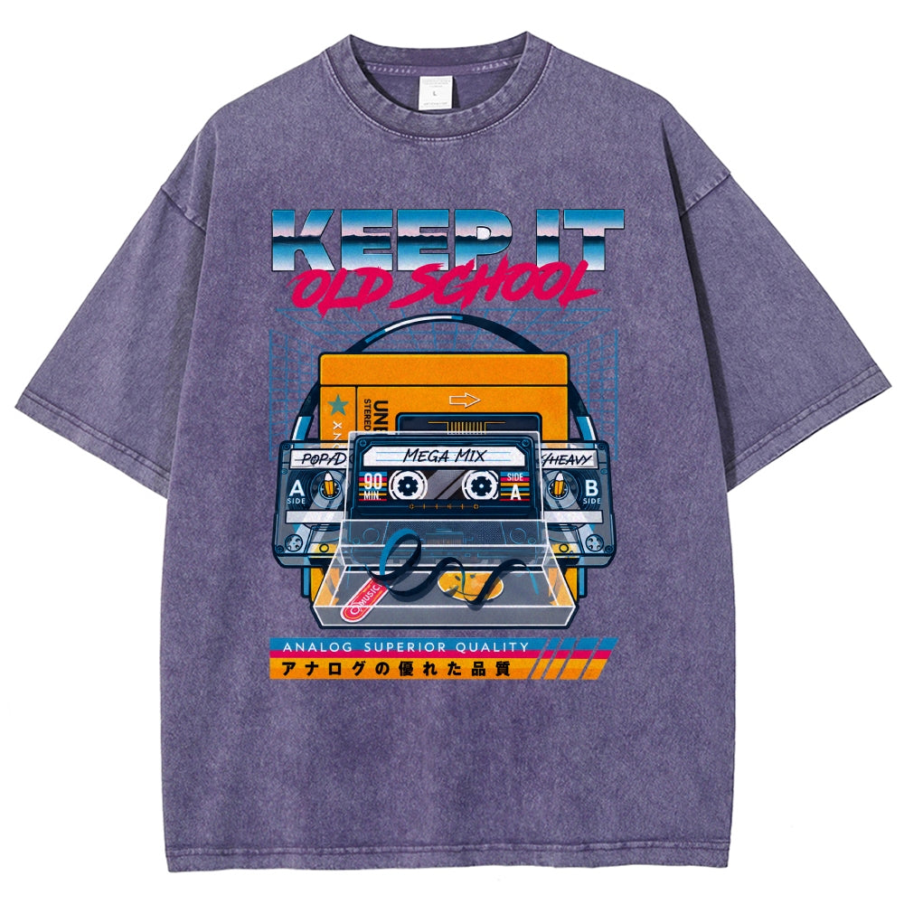 Keep it Old School Vintage Washed T-shirt
