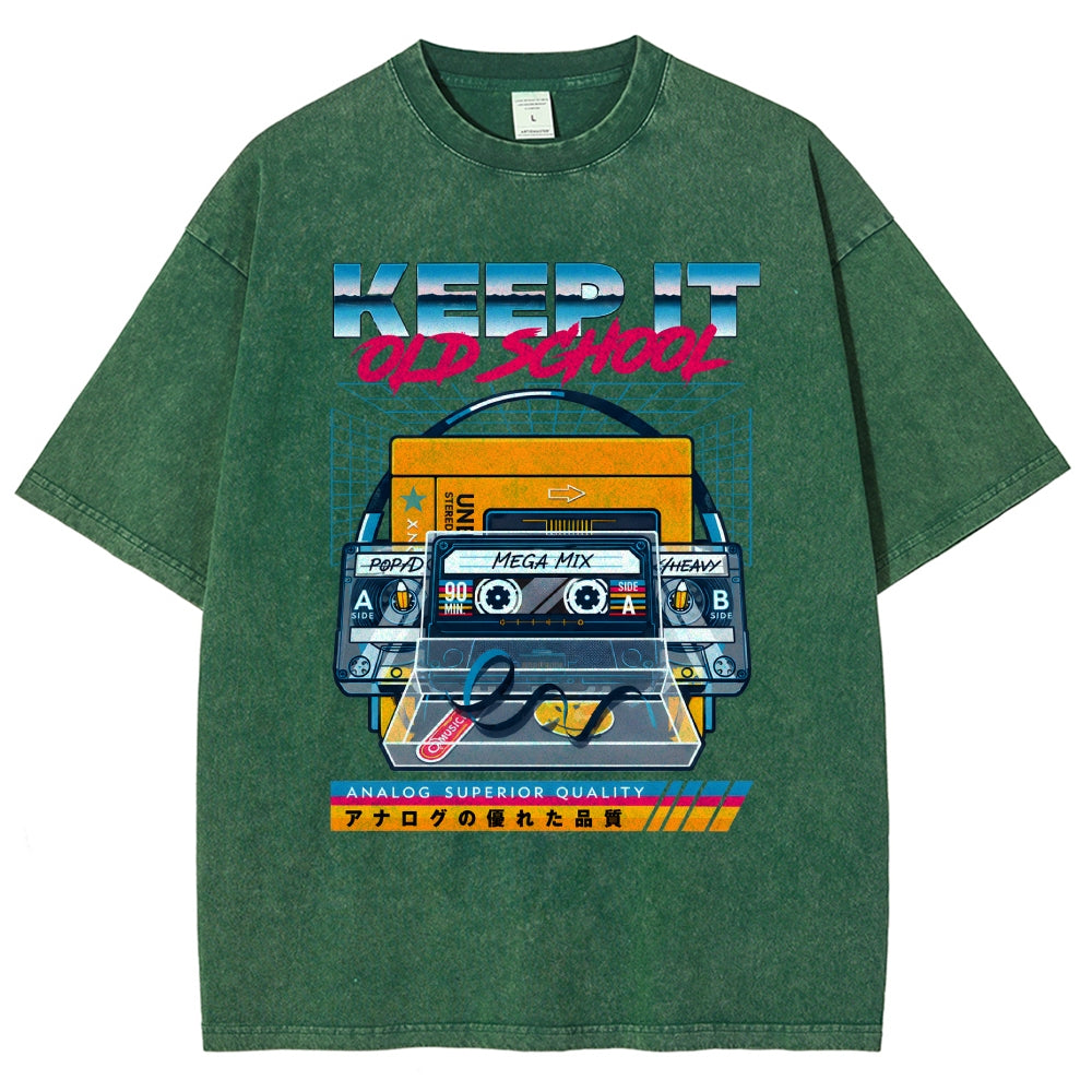 Keep it Old School Vintage Washed T-shirt